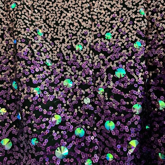 Jolene Purple Sequence Mermaid Prom Dress - Picture 8 of 16